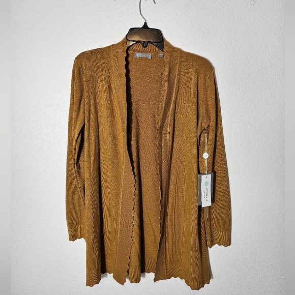 Revolution Stitch Fix Women's Mustard Cardigan Sweater Size Small Petite NWT - Picture 8 of 8